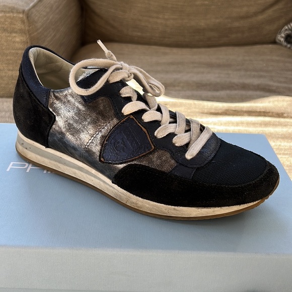 スニーカー Sneakers Tropez Haute Low - Philippe Model - Leather - Brown TKLU__W023_1.png?v=1747409001